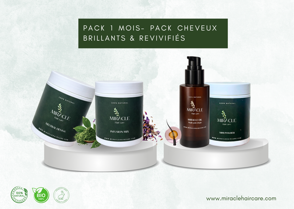 1 mois - Pack Cheveux Brillants & Revivifiés